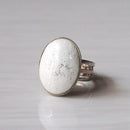 【リング】楕円白 (Haku) 全6色 | 無線銀貼七宝