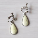 【イヤリング】雫 白 (Haku) 全6色 | 無線銀貼七宝