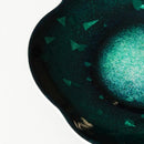 【茶托】水(緑) 2枚組 | 無線銀貼七宝