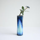 【一輪挿し】六角形 宙(紺) | 無線銀貼七宝