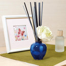 【アロマポット】3玉形 七宝繋 紺透 | 無線銀貼七宝