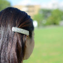 【バレッタ】忍冬唐草彫 シルバー | 尾張仏具