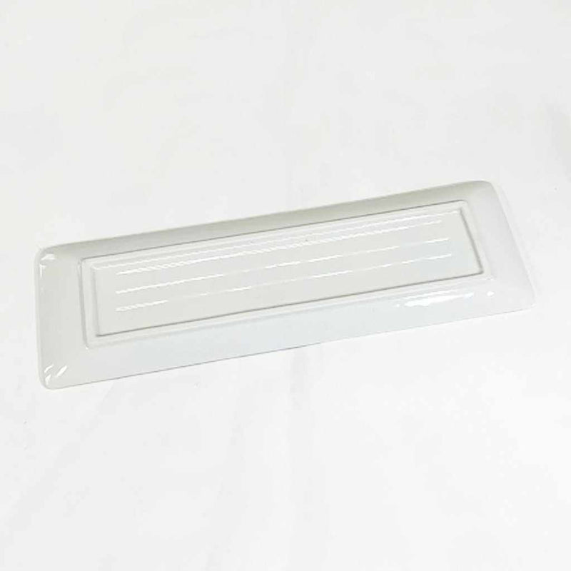【美濃焼】マルモ加藤陶器 櫛目サンマ皿 白
