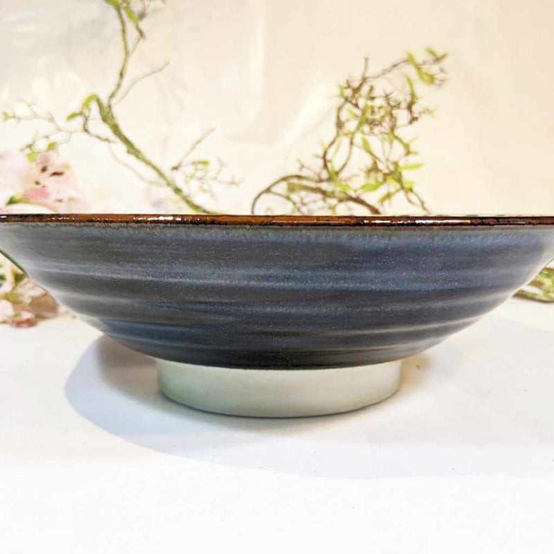 【美濃焼】マルモ加藤陶器 おふけ草花 8.0めん鉢