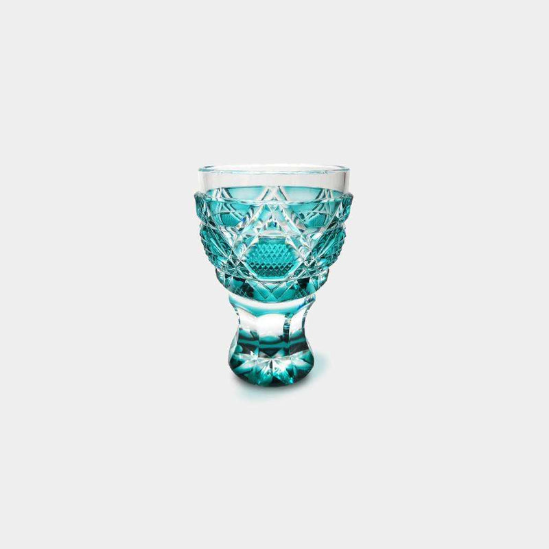 【グラス】馬上杯 (緑) | 薩摩切子 | satuma