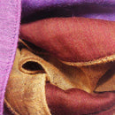 【ストール】やすらぎえりまき (ピンク×パープル×オレンジ×レッド) | 郡内織物 | 富士桜工房