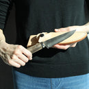 【シースナイフ】黒猪 岩井丈 作 古式鍛錬 静寂 (しじま) Custom Knife | 越前打刃物 | 鍛冶工房いわい