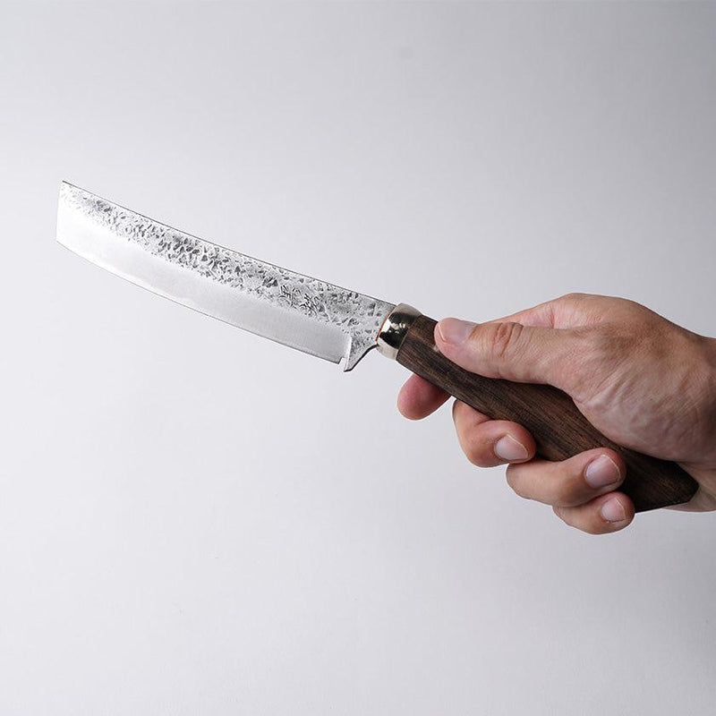 【キャンプナタ】黒猪 岩井丈 作 森閑(しんかん) Custom Knife | 越前打刃物 | 鍛冶工房いわい