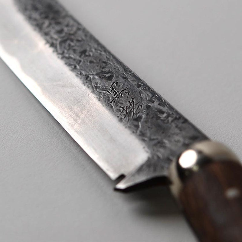 【キャンプナタ】黒猪 岩井丈 作 森閑(しんかん) Custom Knife | 越前打刃物 | 鍛冶工房いわい