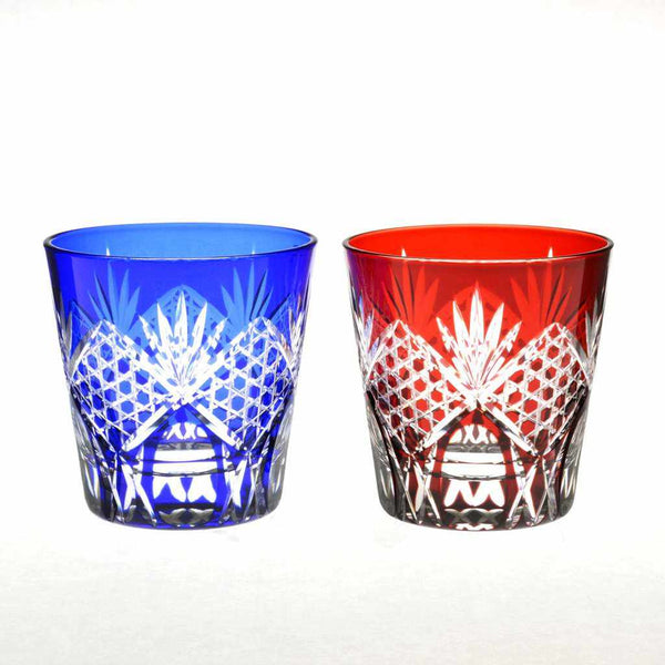 【江戸切子】八角籠目 オールドペア