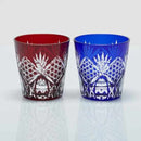 【江戸切子】六角籠目 オールドペア