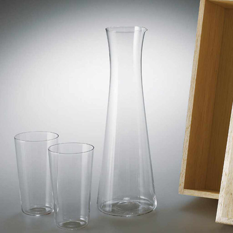 【江戸硝子】うすはり 酒器揃 3点セット 木箱入