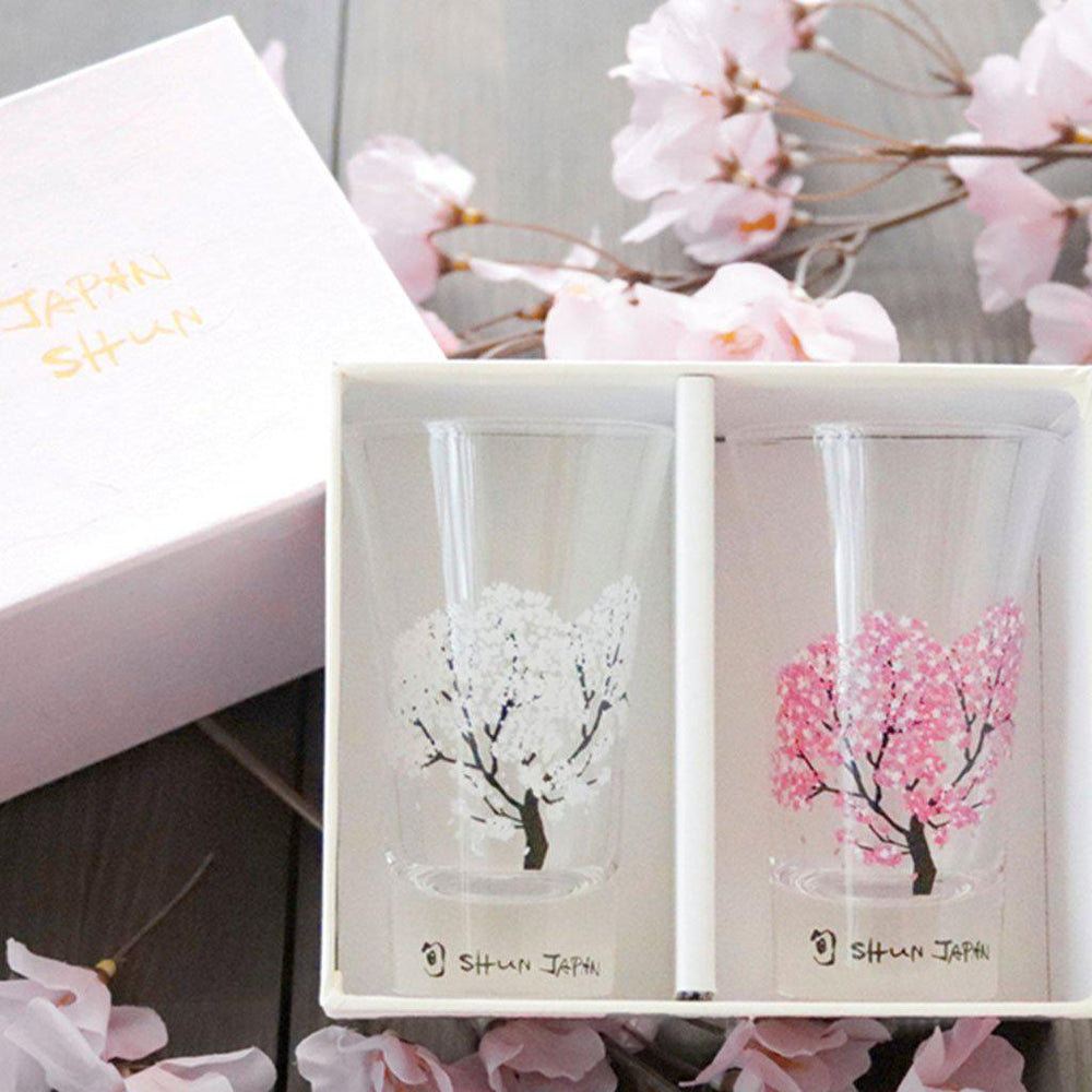 天開グラス2点セット｜冷感 桜 | 丸モ高木陶器 ｜BECOS