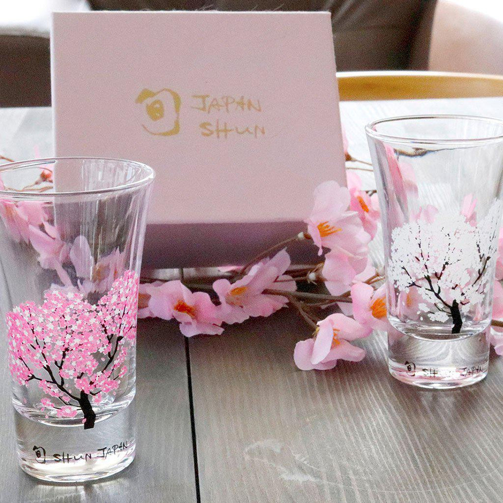 天開グラス2点セット｜冷感 桜 | 丸モ高木陶器 ｜BECOS