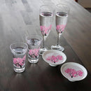 【平盃2点セット】冷感 桜 | 美濃焼 | 丸モ高木陶器