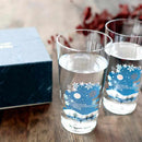 【タンブラーグラス2点セット】冷感 雪結晶 | 丸モ高木陶器