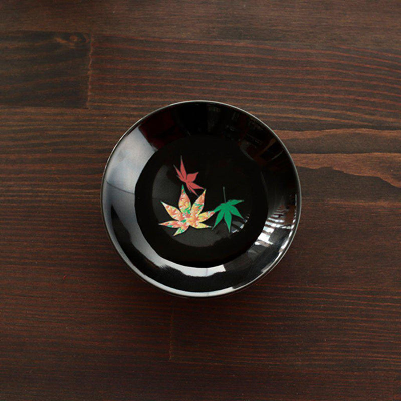 【平盃2点セット】温感 桜・紅葉 平盃 (黒) | 美濃焼 | 丸モ高木陶器
