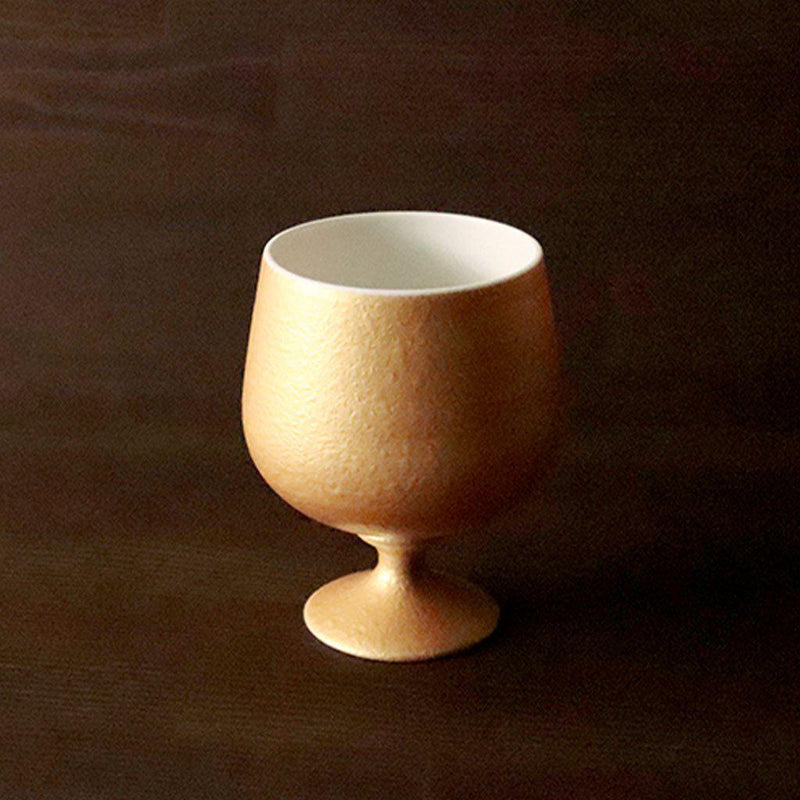 【ワインカップ】Gold Wine 陶Glass (Short) | 美濃焼 | 丸モ高木陶器
