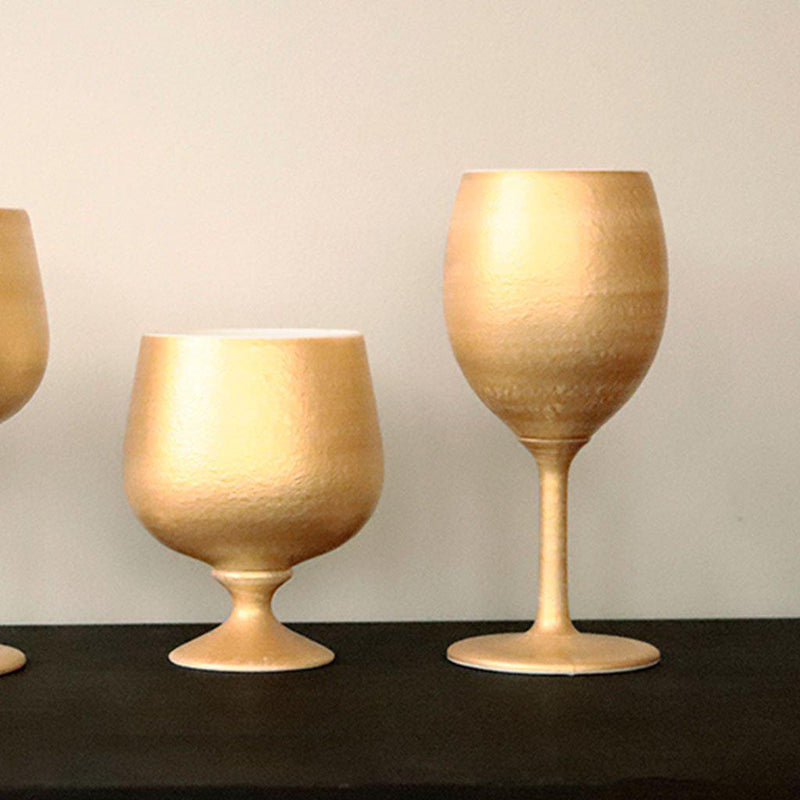 【ワインカップ】Gold Wine 陶Glass (Slim) | 美濃焼 | 丸モ高木陶器