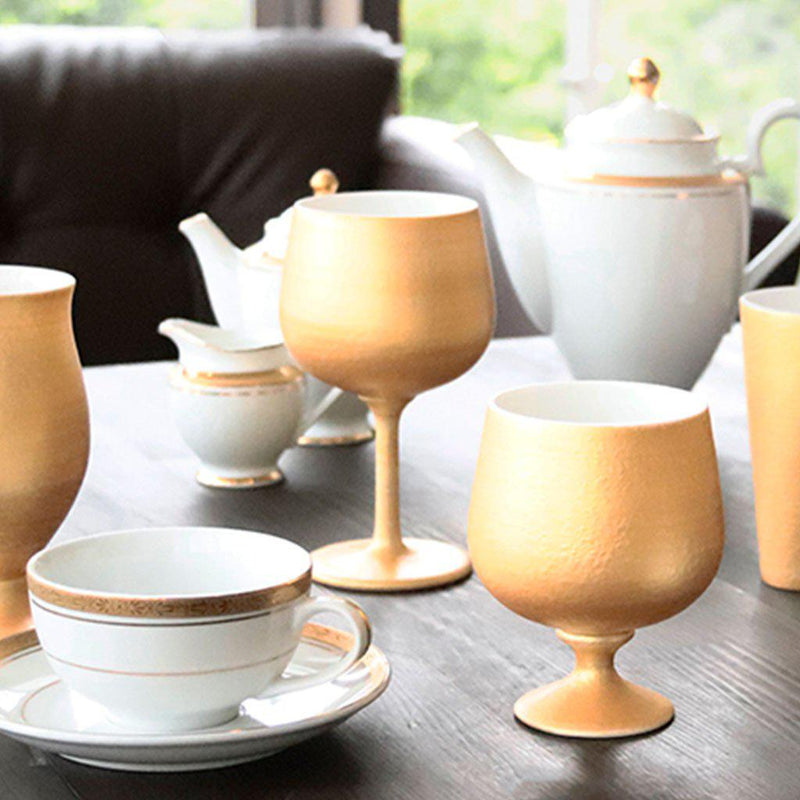【ワインカップ】Gold Wine 陶Glass | 美濃焼 | 丸モ高木陶器