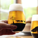 【グラス】夕日を眺める ラクダ | 丸モ高木陶器