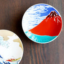 【豆皿】赤富士 AKAFUJI | 九谷焼 | 丸モ高木陶器