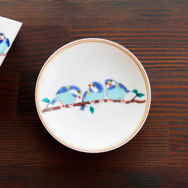 【豆皿】山雀 YAMAGARA | 九谷焼 | 丸モ高木陶器