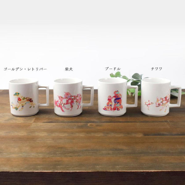 【マグカップ】温感 親子犬 (ニューボン) | 美濃焼 | 丸モ高木陶器