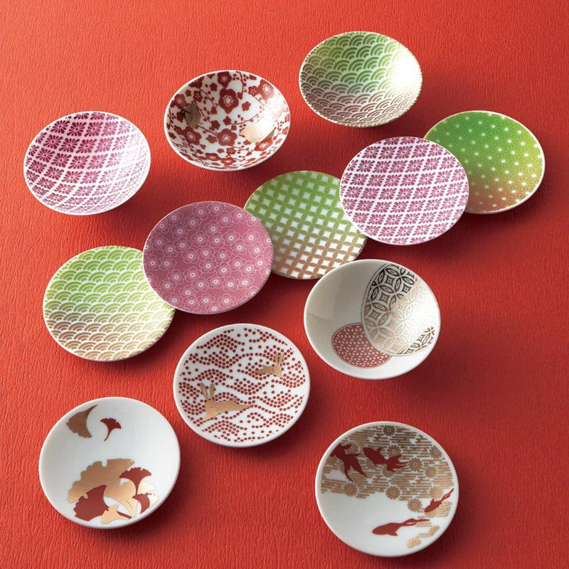 【豆皿5枚セット】ピンクラスター | 美濃焼 | 丸モ高木陶器