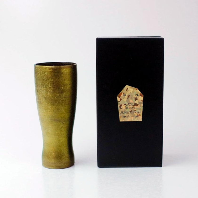 【タンブラー】宝石グラス ゴールド | 丸モ高木陶器