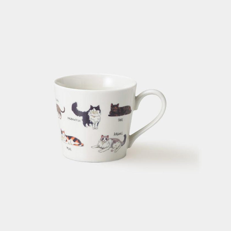 【マグカップ】温感 ゆる猫① サビ猫他 | 美濃焼 | 丸モ高木陶器