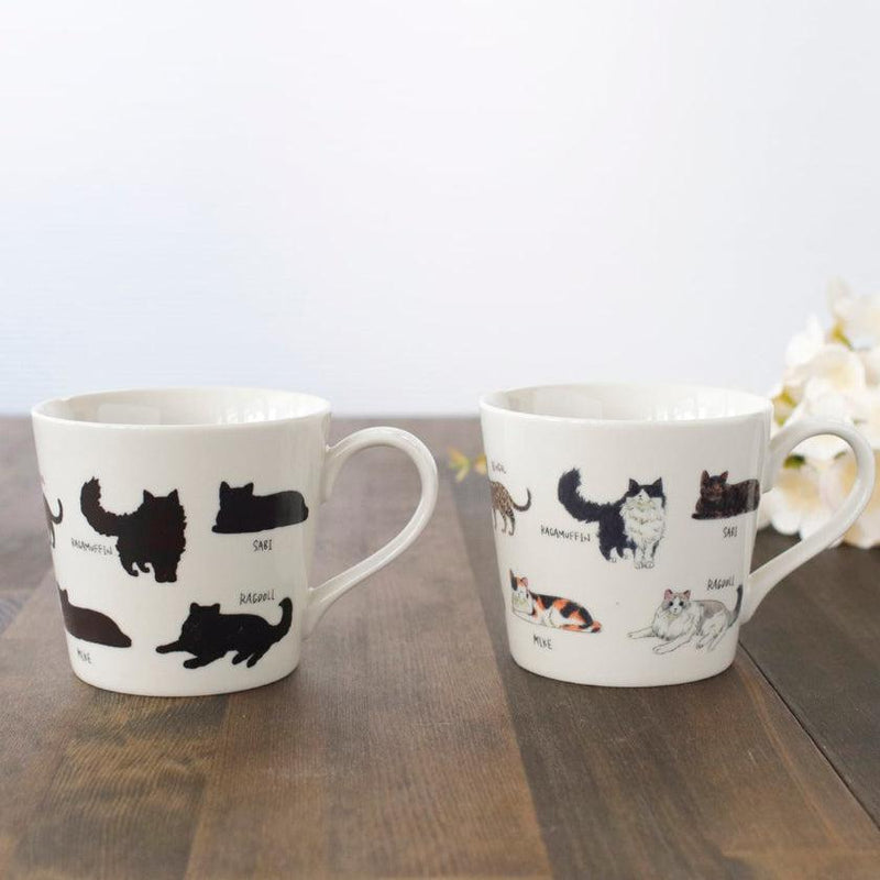 【マグカップ】温感 ゆる猫① サビ猫他 | 美濃焼 | 丸モ高木陶器