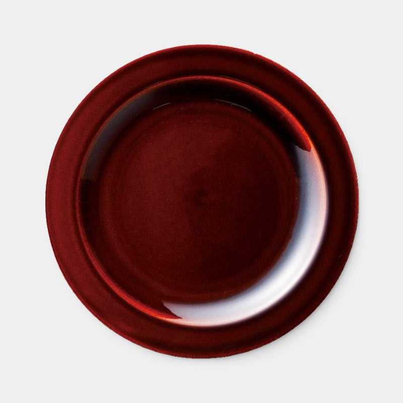 【皿】24cm丸皿 (アメ釉) | 美濃焼 | 丸モ高木陶器