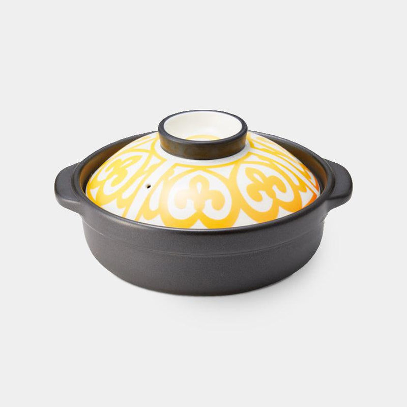 【鍋】温感 5.5号 橙黄 蓋身セット | 美濃焼 | 丸モ高木陶器
