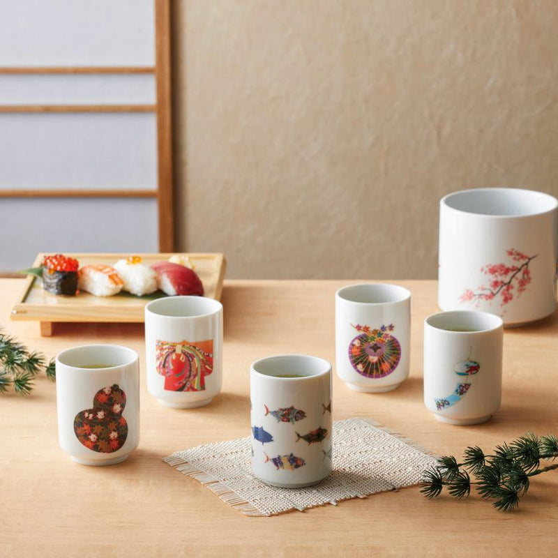 【湯呑み】温感 着物 | 美濃焼 | 丸モ高木陶器