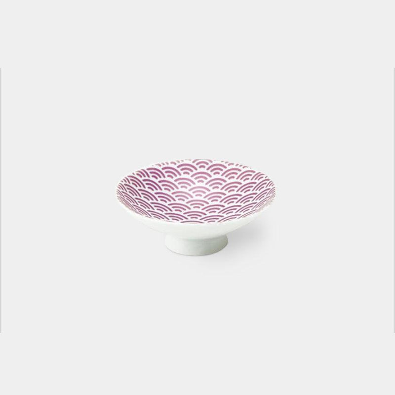 【平盃】ラスターピンク 青海波 | 美濃焼 | 丸モ高木陶器