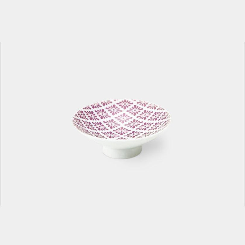 【平盃】ラスターピンク 菊菱 | 美濃焼 | 丸モ高木陶器