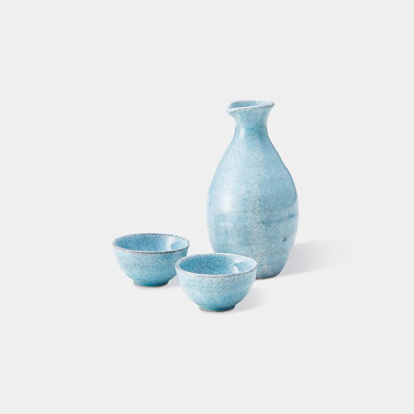 酒器3点セット｜白浜 | 美濃焼 | 丸モ高木陶器 ｜BECOS