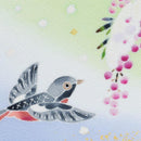 【小色紙】南天 | 加賀友禅