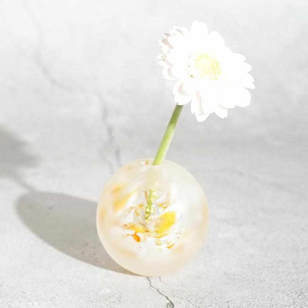 【吹きガラス】Izumo 一輪挿し Cocochi オレンジ