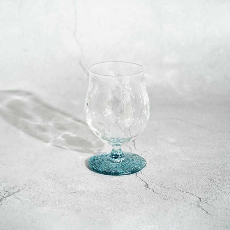 【吹きガラス】Izumo ビアグラス ブルー