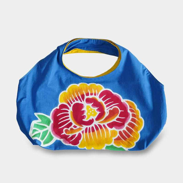 【エコバッグ】牡丹 (M) | 筒描き染め