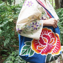 【エコバッグ】 牡丹 (L) | 筒描き染め