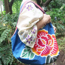 【エコバッグ】 牡丹 (L) | 筒描き染め