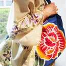 【エコバッグ】 牡丹 (L) | 筒描き染め