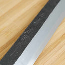 【柳刃包丁】黒打 極上本霞 安来鋼白二鋼 (片刃) 朴水牛八角柄 270mm｜BECOSオリジナル | 堺打刃物｜一刀斎虎徹