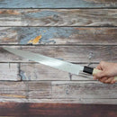 【柳刃包丁】黒打 極上本霞 安来鋼白二鋼 (片刃) 朴水牛八角柄 270mm｜BECOSオリジナル | 堺打刃物｜一刀斎虎徹