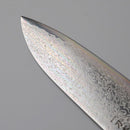 【三徳包丁】粉末ハイスSG2 ダマスカス 縞黒檀八角人工大理石口輪 180  | 堺打刃物｜一刀斎虎徹