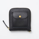 【本革ケース】type2 SHRINK 路地入ル (黒) alley-black ソフトシュリンク牛革 コインポケット付・Dカン標準装備 | 革加工 | RAKUKEI