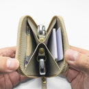 【本革ケース】type2 SHRINK 雲母の京唐紙 (グレージュ) mica-beige ソフトシュリンク牛革 コインポケット付・Dカン標準装備 | 革加工 | RAKUKEI